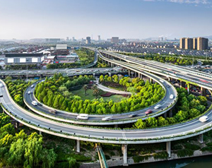 vista aérea de una autopista